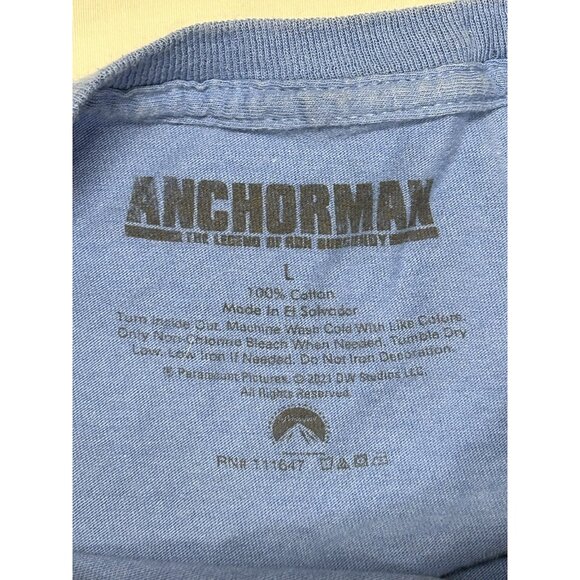 Anchorman Blue Mens Cotton Size Large T Shirt - Picture 6 of 13